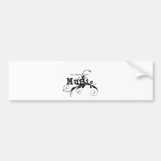 Live, Breathe, Dream Music Bumper Sticker