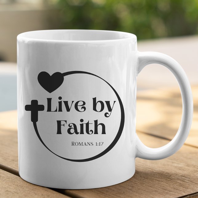 Live By Faith Scripture Mug (Creator Uploaded)