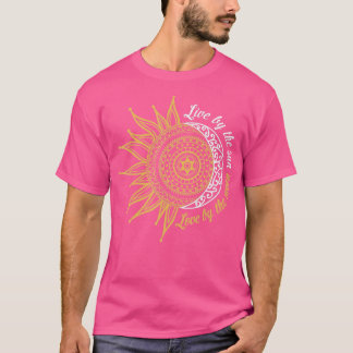 Live By he Sun Love By he Moon Hippie Life  Gifts  T-Shirt