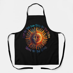 Live By The Sun Feel By The Moon Move By Stars Spi Apron