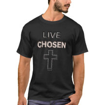 Live Chosen black t-shirt