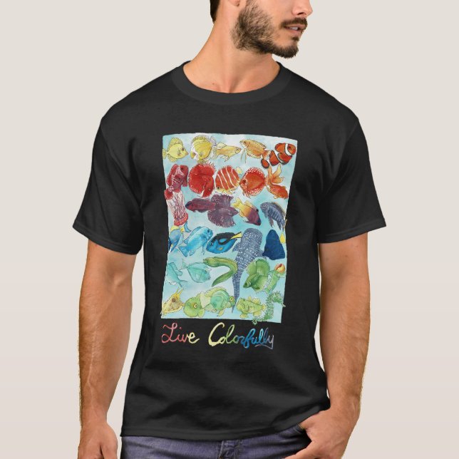 Live Colourfully T-Shirt (Front)
