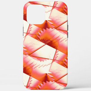 Live coral zigzag or digital saws in the sun light iPhone 12 pro max case