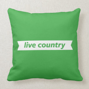 Live Country Throw Pillow
