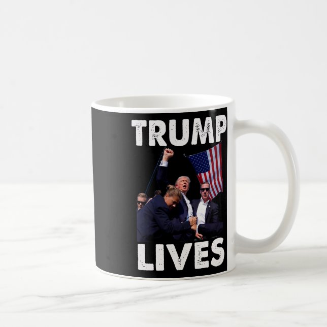 Live Donald Trump Mug Shot - Ne jamais abandonner (Droite)