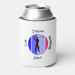 Live, dream, breathe golf can cooler
