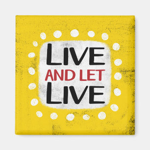 Live Et Laisser Live Réfrigérateur Magnet