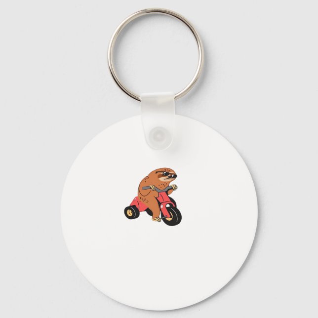 Live Fast Die Eventually Oversized T-Shirt Keychain (Front)