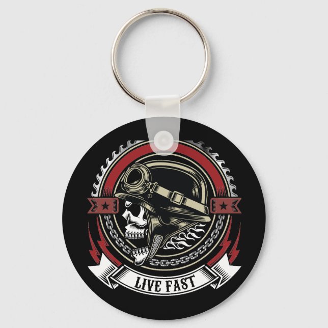 Live Fast Keychain (Front)