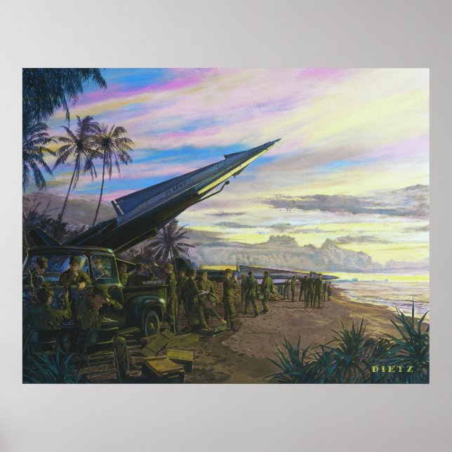 Live Fire at Kahuku by Jim Dietz Poster (Front)