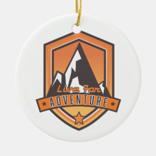 Live for Adventure Ceramic Ornament