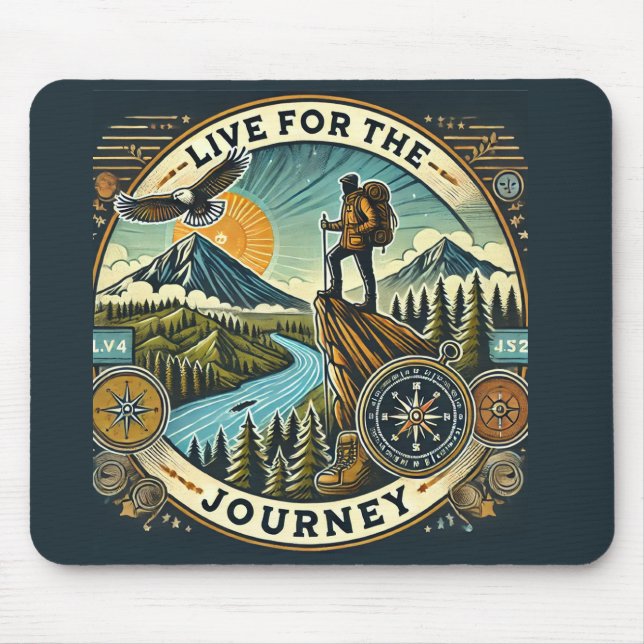 “Live for the Journey” Mousepad (Front)