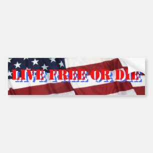 LIVE FREE OR DIE BUMPER STICKER