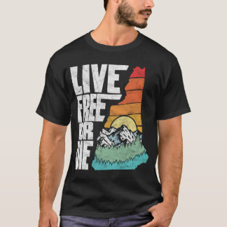 Live Free Or Die New Hampshire Nature T-Shirt