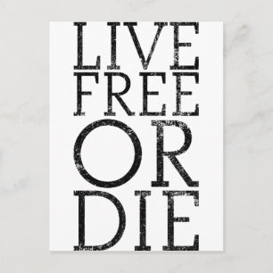 Live Free or Die Postcard