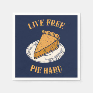 Live Free Pie Hard Napkin
