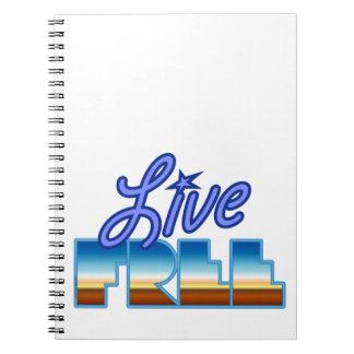 LIVE FREE T-Shirt Notebook