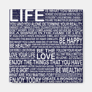 Live fully, Live love laugh learn, motivational Magnet