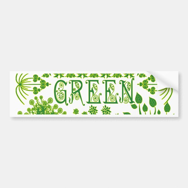 Live Green Bumper Sticker (Front)