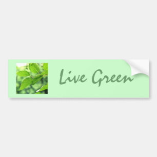 'Live Green' Bumper Sticker