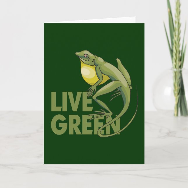 Live Green Holiday Card (Front)