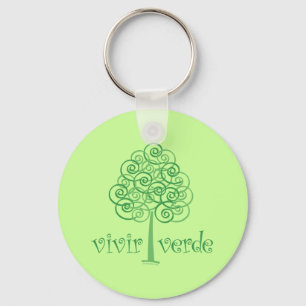 Live Green Keychain