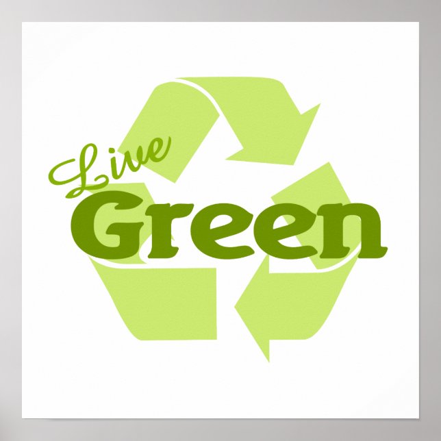 live green recycle poster (Front)