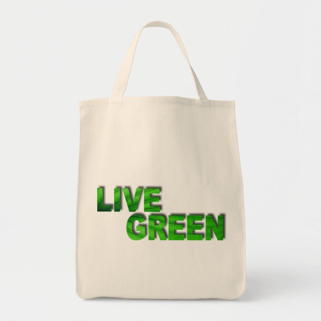 Live Green Tote Bag (Front)