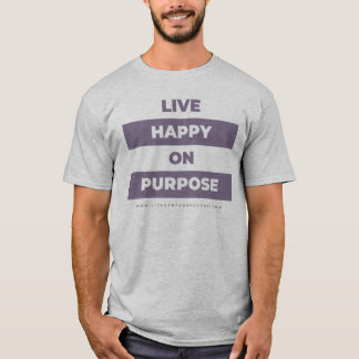 Live Happy On Purpose Block T-Shirt