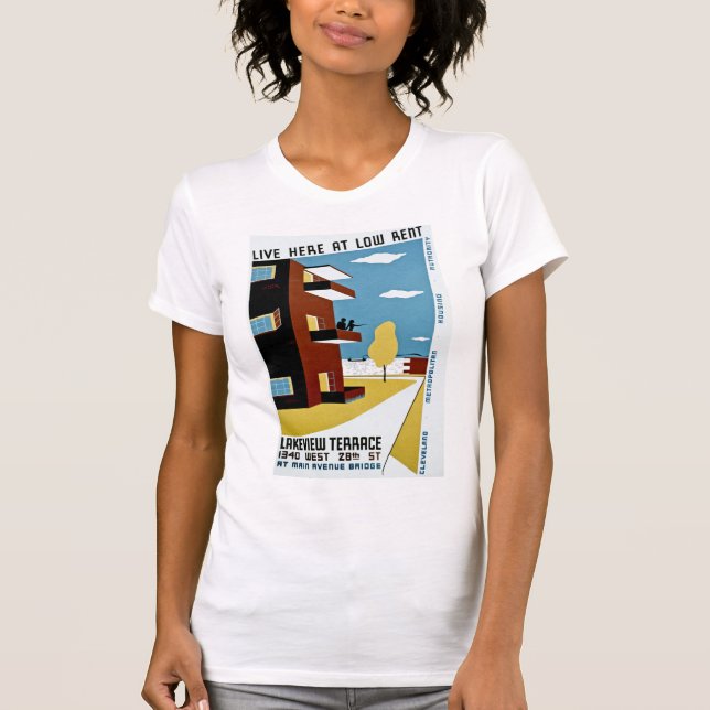 Live Here at Low Rent T-Shirt (Front)