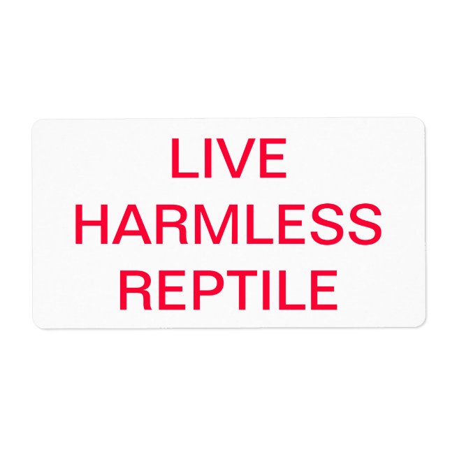 LIVE HERMLESS REPTILE (Front)