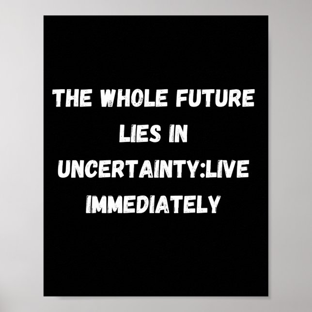 Live immediately poster (Front)