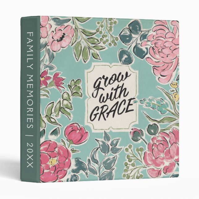 Live in Bloom | Grow With Grace Binder (Front/Spine)