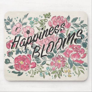Live in Bloom   Happiness Blooms Mouse Pad