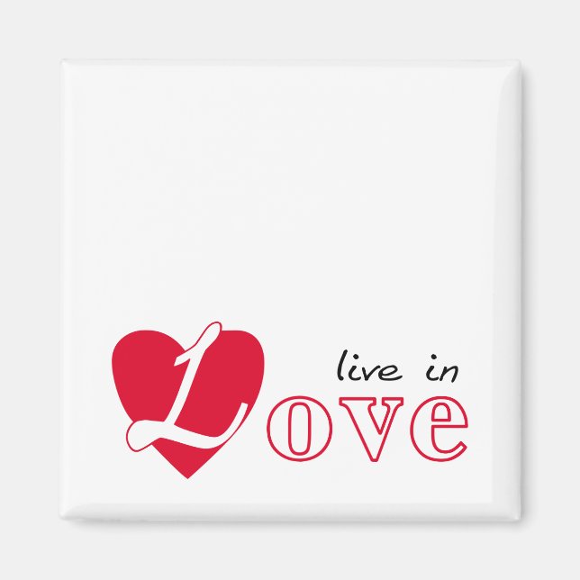 Live in love magnet (Front)