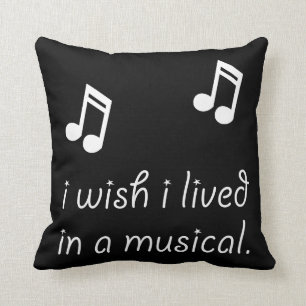 Live In Musical Throw Pillow
