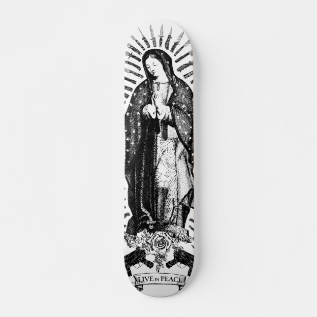 LIVE IN PEACE SKATEBOARD (Front)