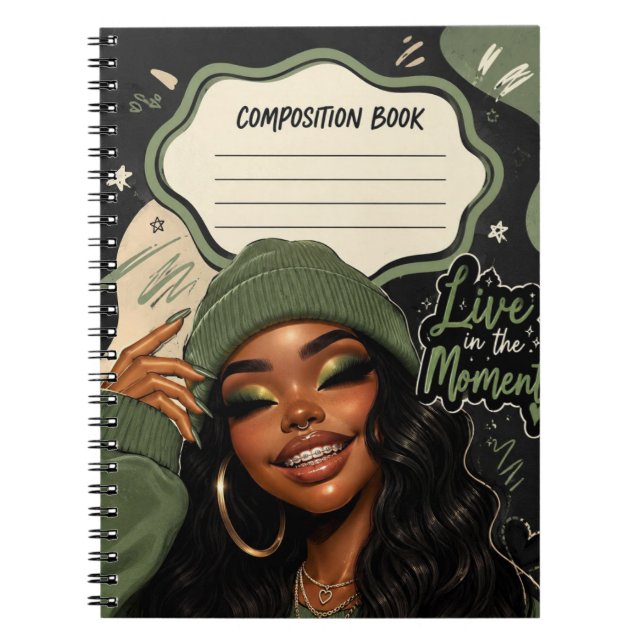 Live In The Moment Notebook (Front)