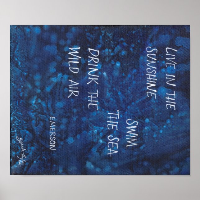 Live in the sunshine, Emerson Poster (Front)