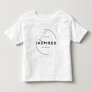 Live Inspired by Faith Minimalist Christian Toddler T-shirt