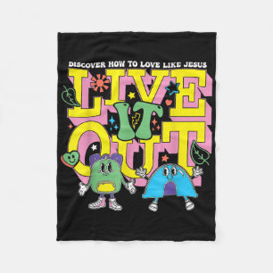 Live It Out How To Love Like Jesus Vbs Summer Camp Fleece Blanket