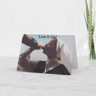 Live it Up Holiday greeting card