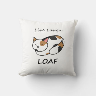 Live Lauder Loaf Calico Cat Coussin