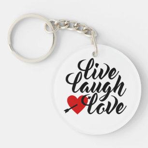 Live Lauder Love Valentine Calligraphy   Porte-clé