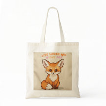 Live Laugh cute fox