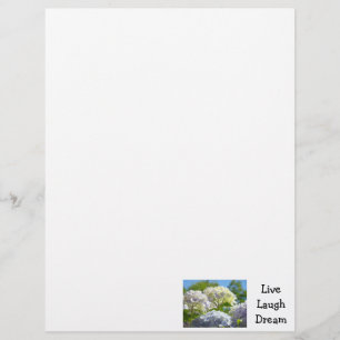 Live Laugh Dream custom Letterhead Stationery