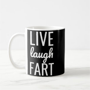 Live Laugh Fart 60th Birthday Gag Gift Coffee Mug
