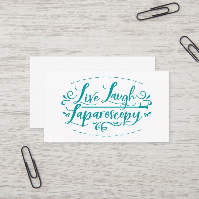 Live Laugh Laparoscopy Carte de visite (Devant/Arrière en situation)