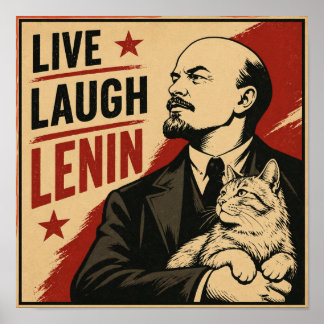 Live Laugh Lenin Poster