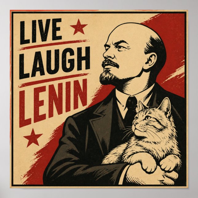 Live Laugh Lenin Poster (Front)